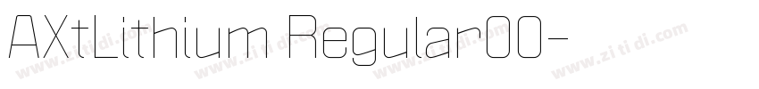 AXtLithium Regular00字体转换